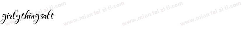 GirlyThingsAlt4字体转换
