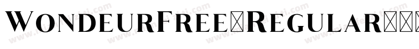 WondeurFree-Regular字体转换