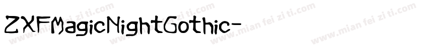 ZXFMagicNightGothic字体转换