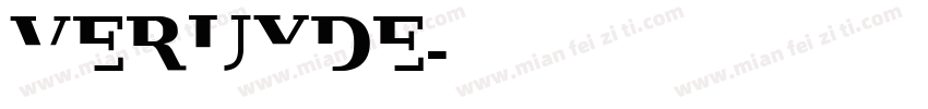 VERUYDE字体转换