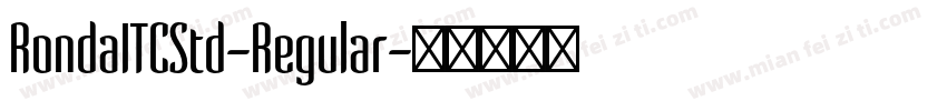 RondaITCStd-Regular字体转换