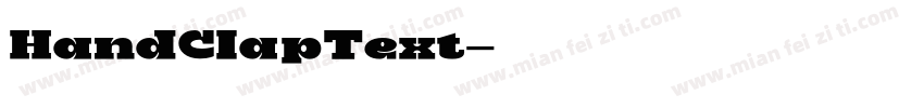 HandClapText字体转换