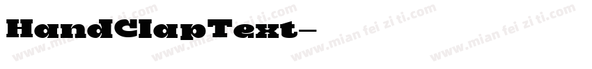 HandClapText字体转换