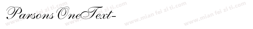 ParsonsOneText字体转换