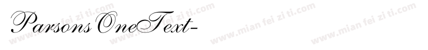 ParsonsOneText字体转换