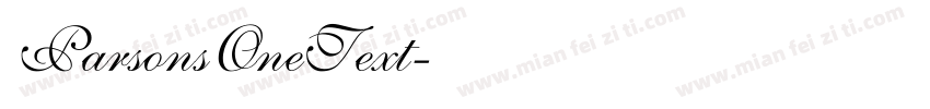 ParsonsOneText字体转换