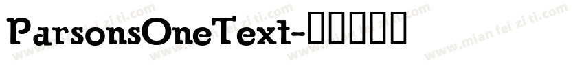 ParsonsOneText字体转换