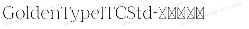 GoldenTypeITCStd字体转换