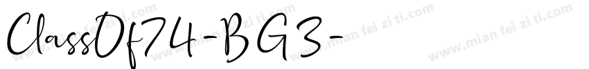 ClassOf74-BG3字体转换