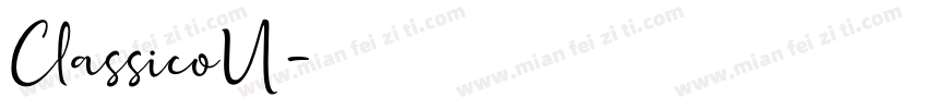 ClassicoU字体转换