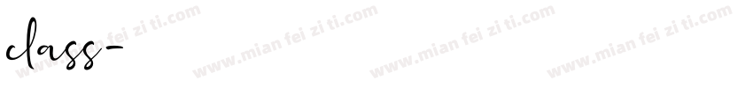 class字体转换