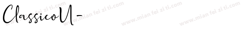 ClassicoU字体转换