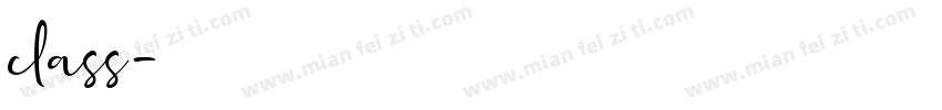 class字体转换