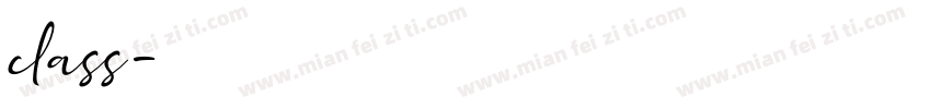 class字体转换