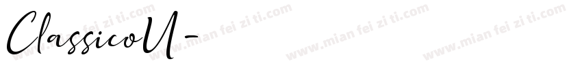 ClassicoU字体转换