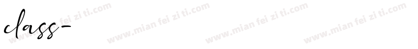 class字体转换