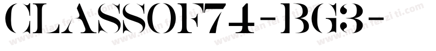 ClassOf74-BG3字体转换