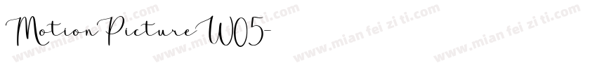 MotionPictureW05字体转换