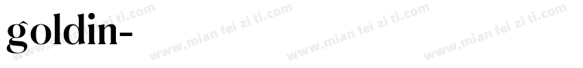 goldin字体转换