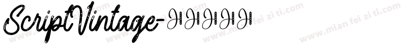 ScriptVintage字体转换