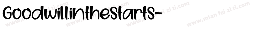 Goodwillinthestarts字体转换