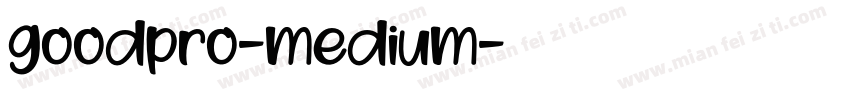 goodpro-medium字体转换