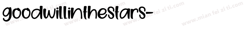 goodwillinthestars字体转换