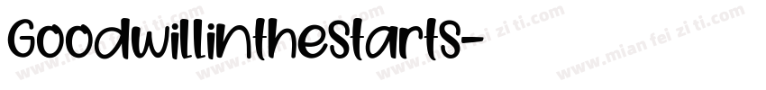 Goodwillinthestarts字体转换