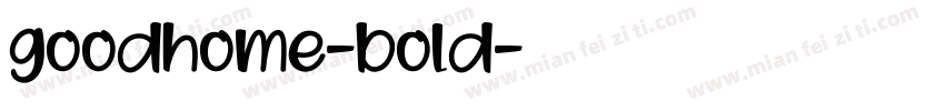 goodhome-bold字体转换