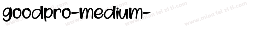 goodpro-medium字体转换