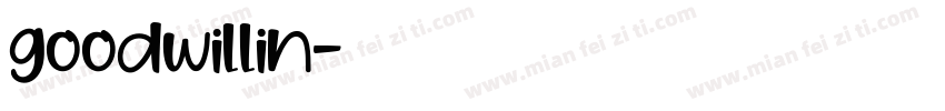 goodwillin字体转换
