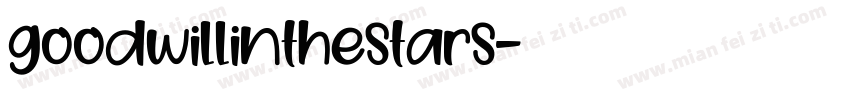 goodwillinthestars字体转换