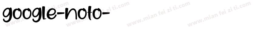 google-noto字体转换