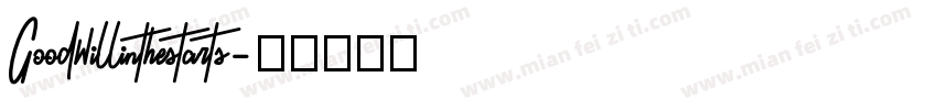 Goodwillinthestarts字体转换