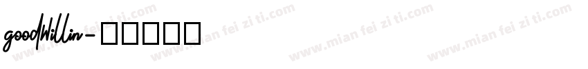 goodwillin字体转换