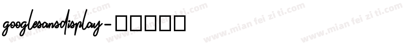 googlesansdisplay字体转换