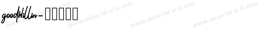 goodwillin字体转换
