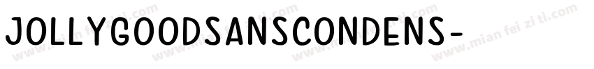 JollyGoodSansCondens字体转换