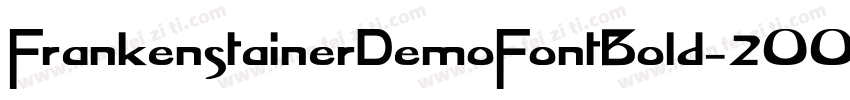 FrankenstainerDemoFontBold-2OOWd字体转换