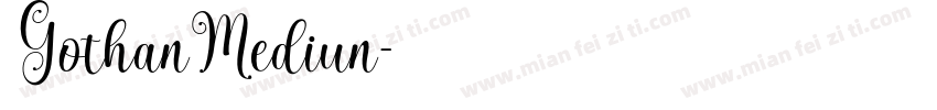 GothanMediun字体转换