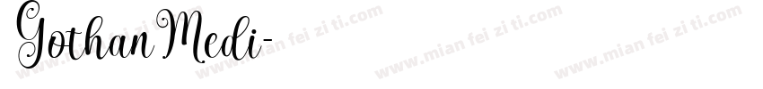 GothanMedi字体转换