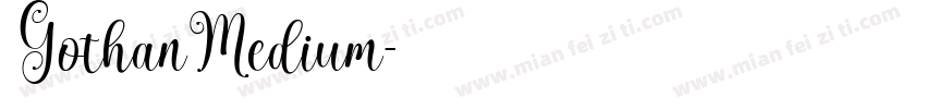 GothanMedium字体转换