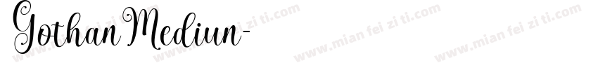 GothanMediun字体转换