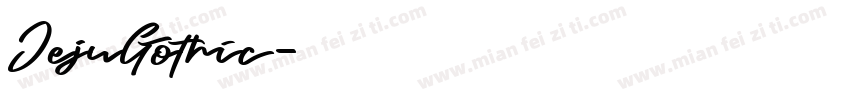 JejuGothic字体转换