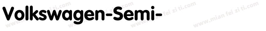 Volkswagen-Semi字体转换