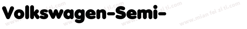 Volkswagen-Semi字体转换