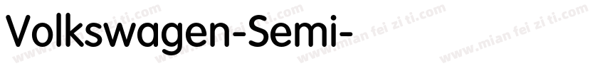 Volkswagen-Semi字体转换