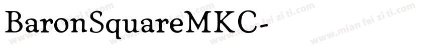 BaronSquareMKC字体转换