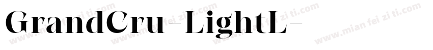 GrandCru-LightL字体转换