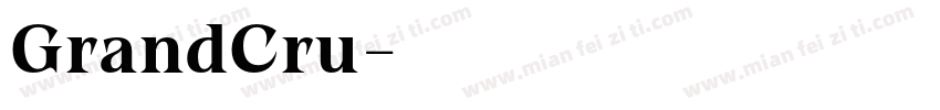 GrandCru字体转换
